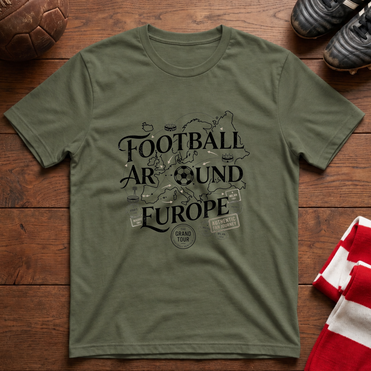 "FOOTBALL AROUND EUROPE" T-Shirt
