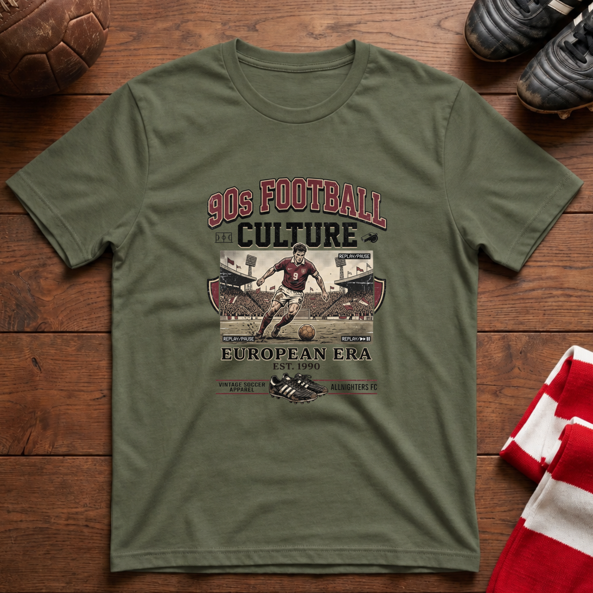 "90s FOOTBALL CULTURE" T-Shirt