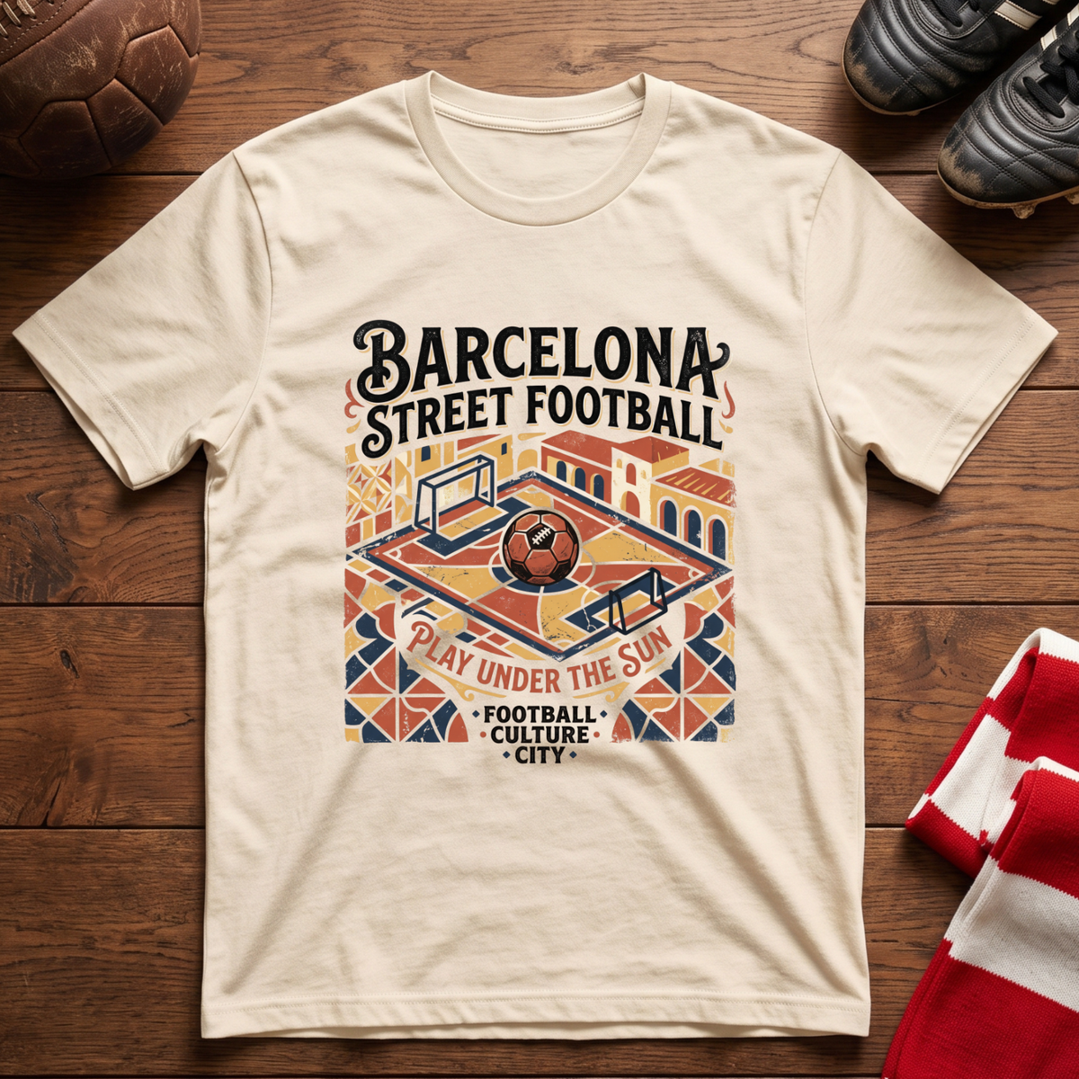 “BARCELONA STREET FOOTBALL” T-Shirt