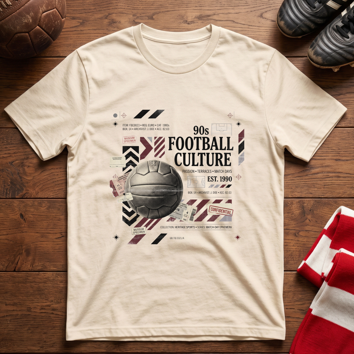 „90s FOOTBALL CULTURE“-T-Shirt