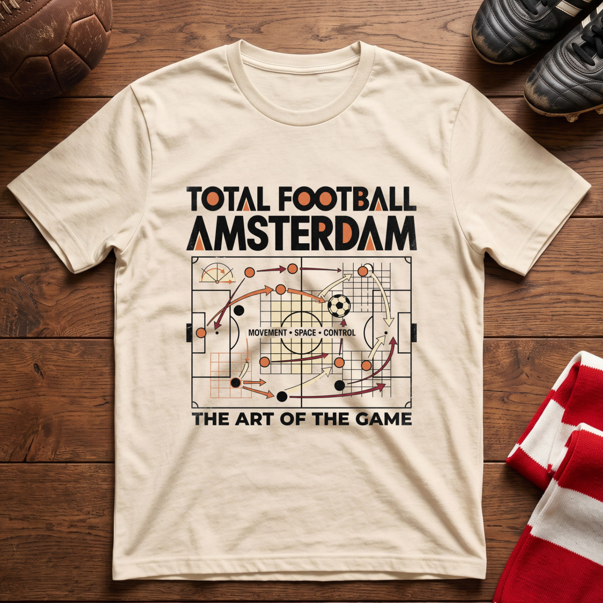 “TOTAL FOOTBALL AMSTERDAM” T-Shirt