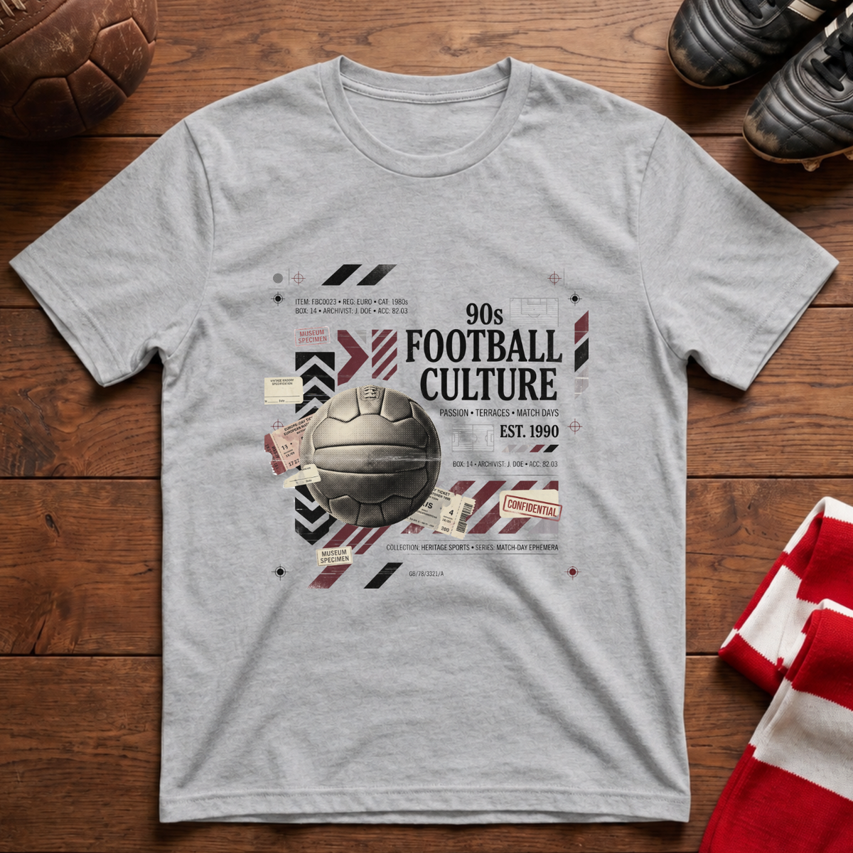 „90s FOOTBALL CULTURE“-T-Shirt