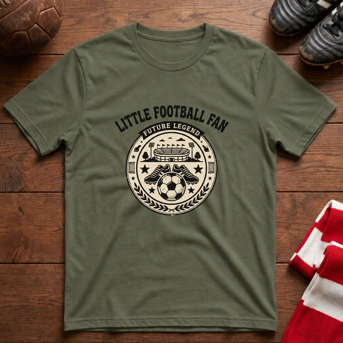 "LITTLE FOOTBALL FAN" T-Shirt