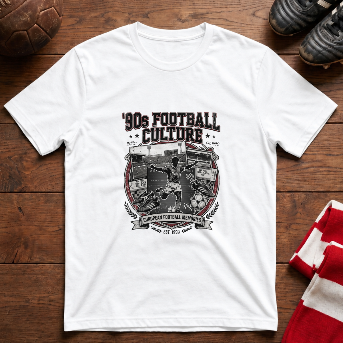 "90s FOOTBALL CULTURE" T-Shirt