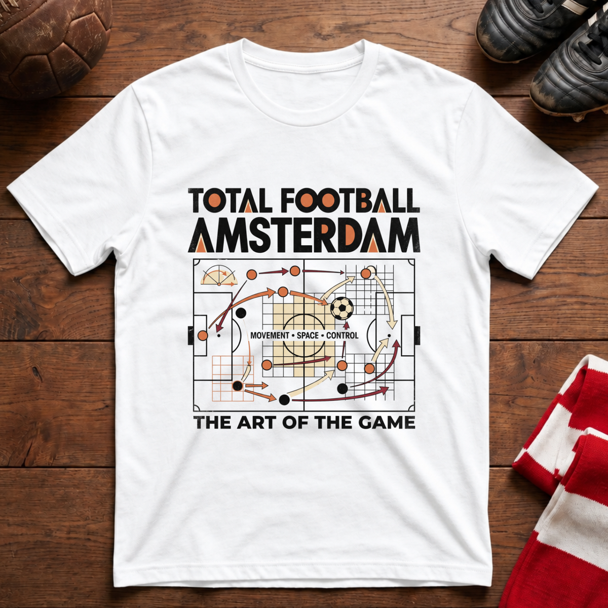 “TOTAL FOOTBALL AMSTERDAM” T-Shirt