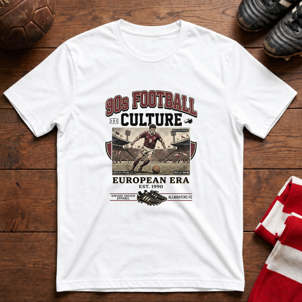 "90s FOOTBALL CULTURE" T-Shirt