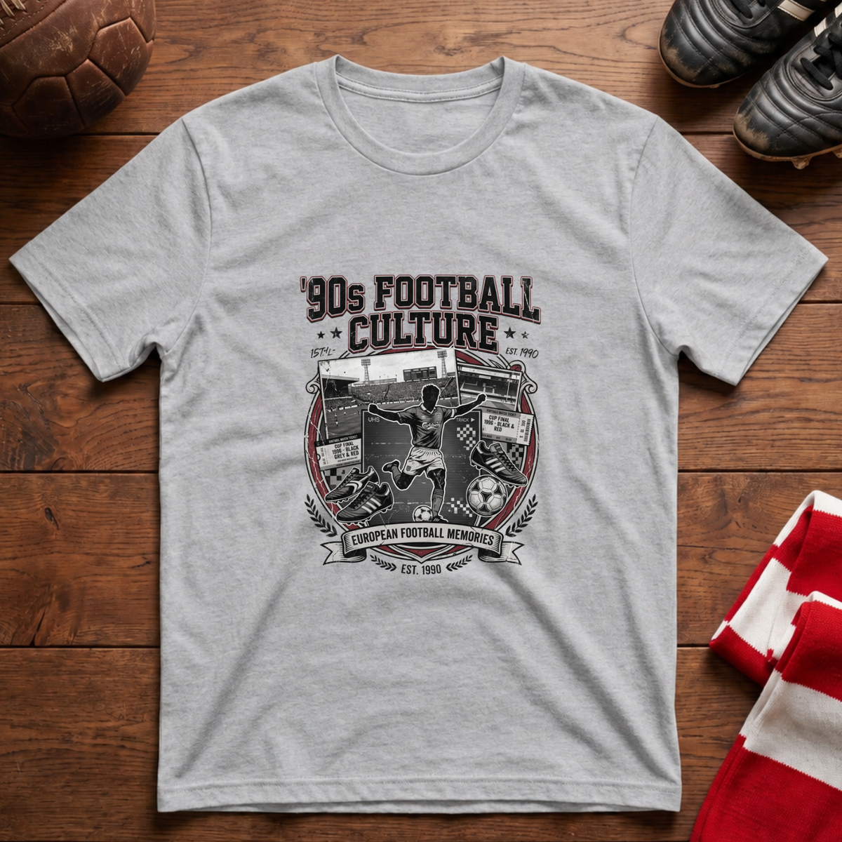 "90s FOOTBALL CULTURE" T-Shirt