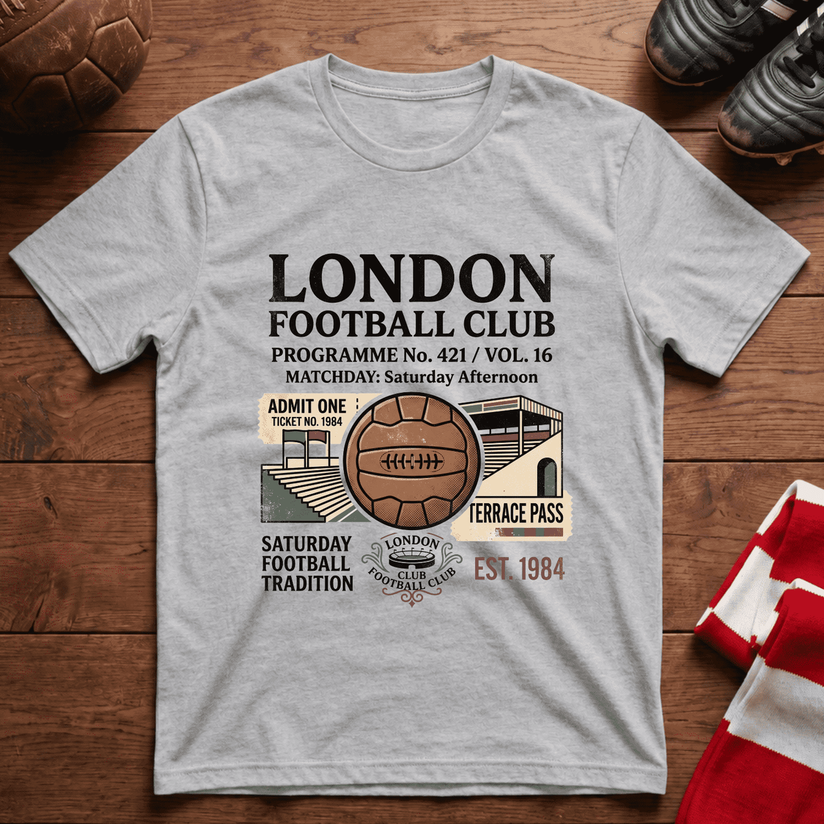 „LONDON FOOTBALL CLUB“-T-Shirt