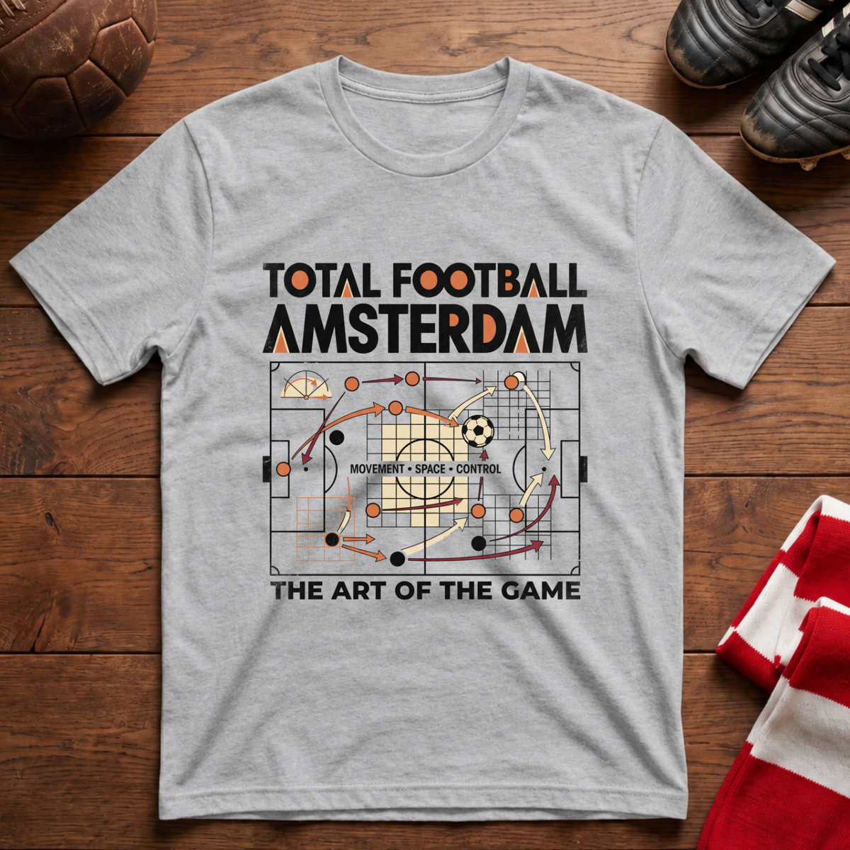 “TOTAL FOOTBALL AMSTERDAM” T-Shirt