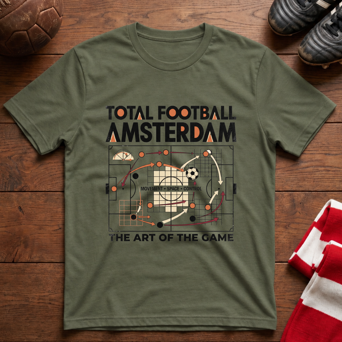 “TOTAL FOOTBALL AMSTERDAM” T-Shirt