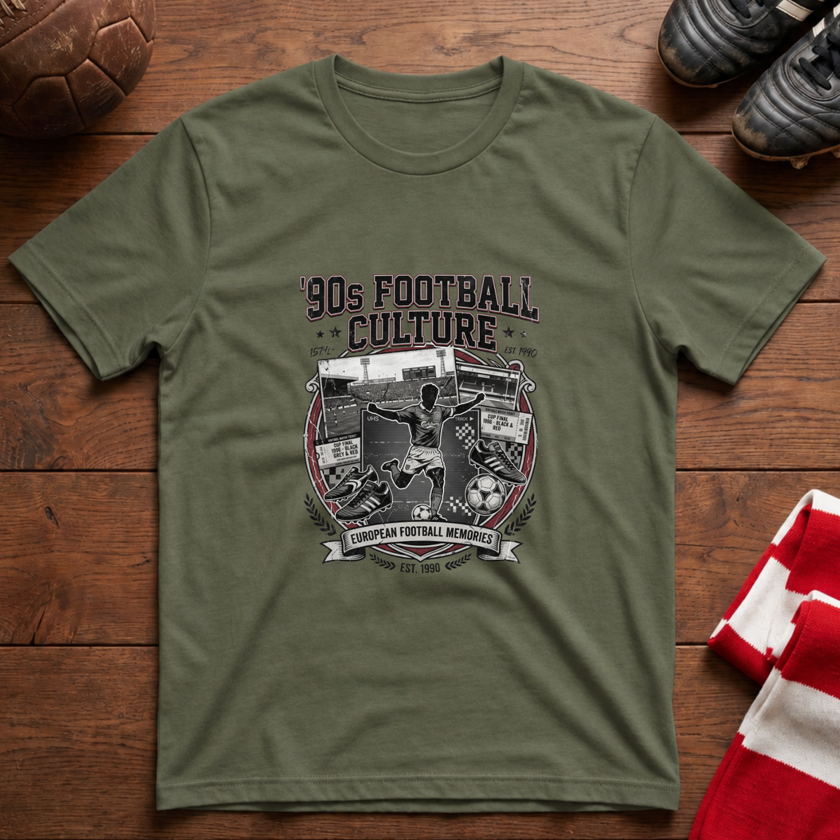 "90s FOOTBALL CULTURE" T-Shirt