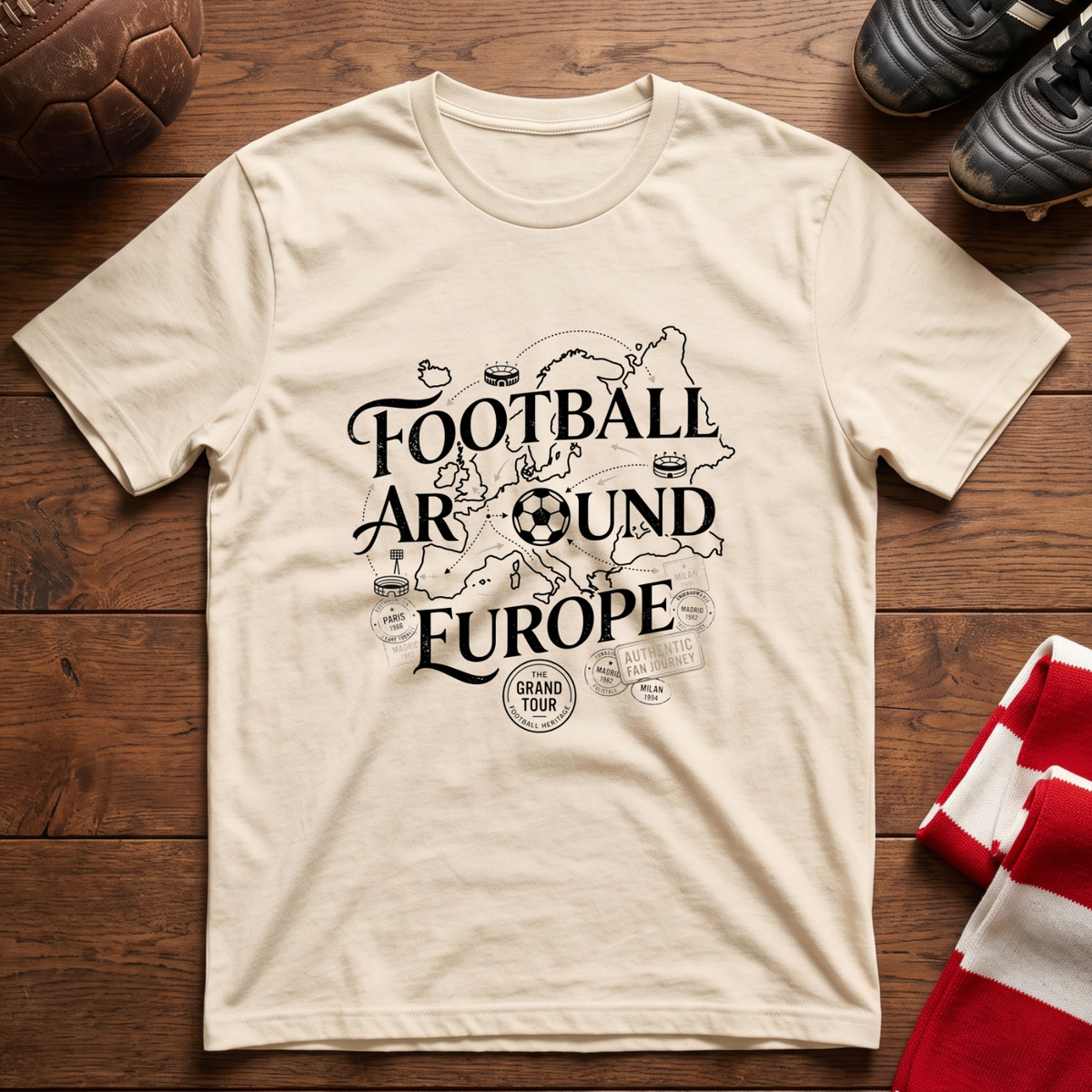 "FOOTBALL AROUND EUROPE" T-Shirt